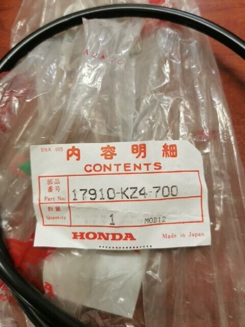 NOS Honda 1990 CR125R THROTTLE CABLE 17910-KZ4-700 H80