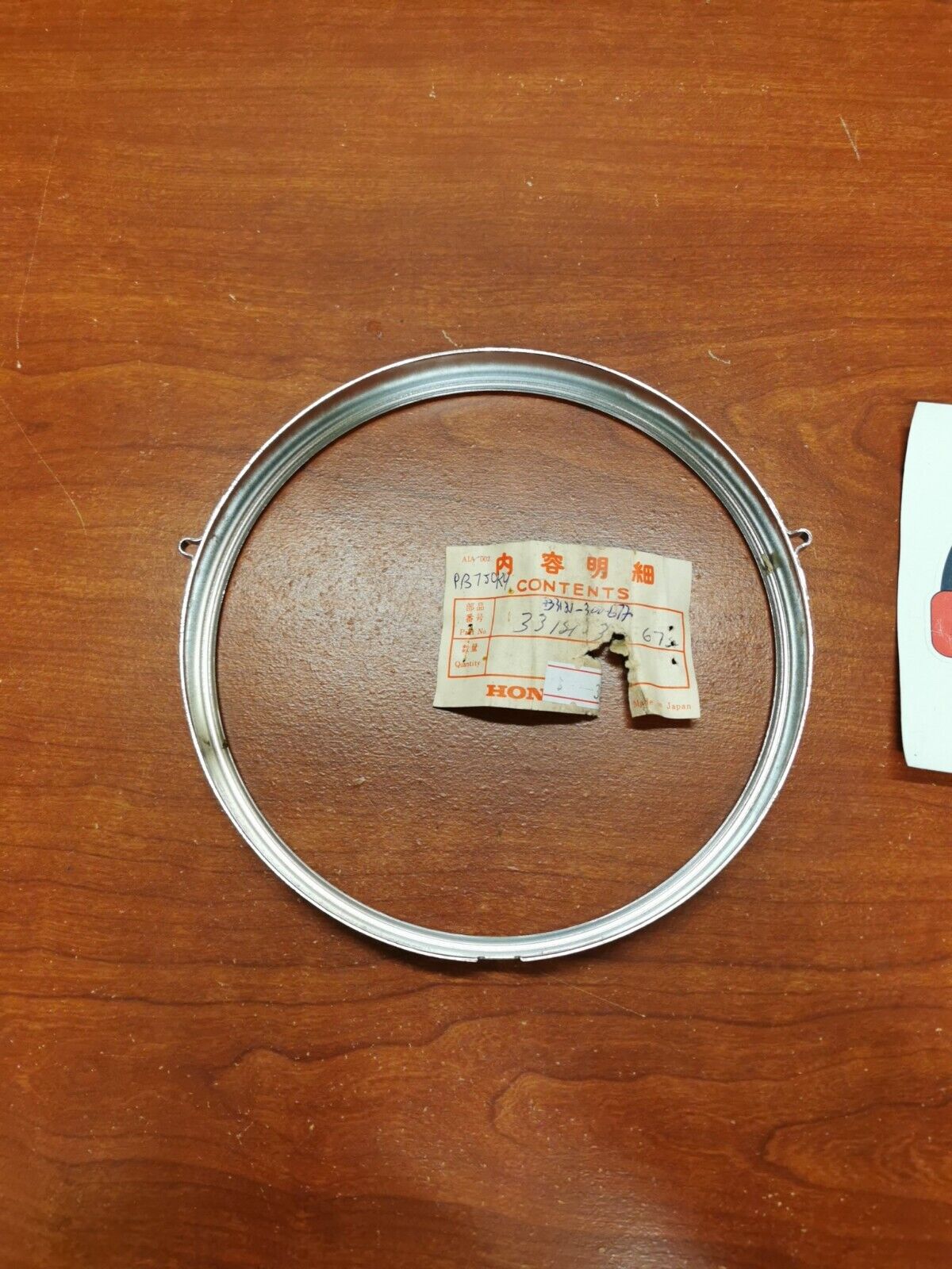 NOS Honda CB450 CB500 CB550 CB750 HEADLIGHT RETAINING RING 33121-300-672 H63