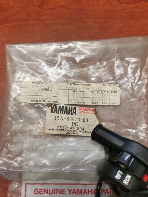 NOS Yamaha RX50 XT125 XT200 HANDLE SWITCH 15A-83976-00-00 Y164