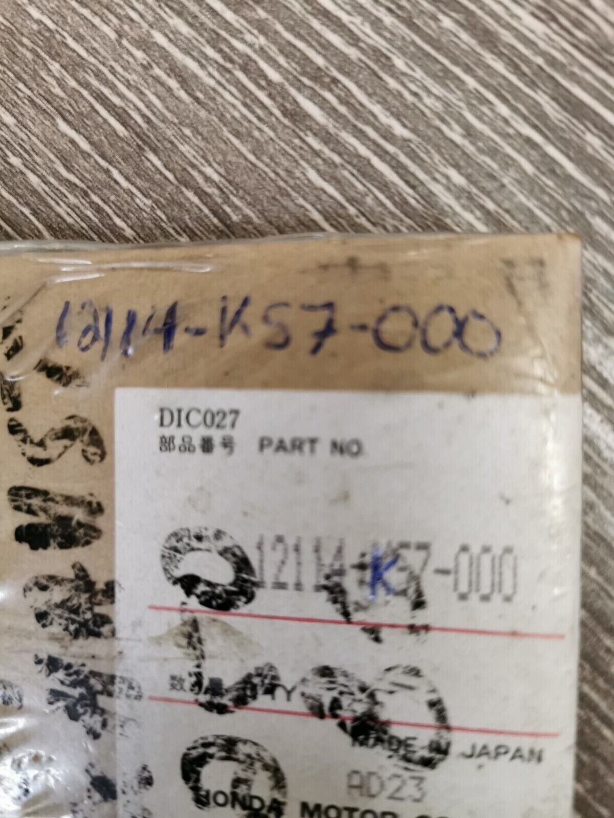 NOS HONDA CR250R 1986 - 1988 GASKET CYLINDER UP L 12114-KS7-000 H49