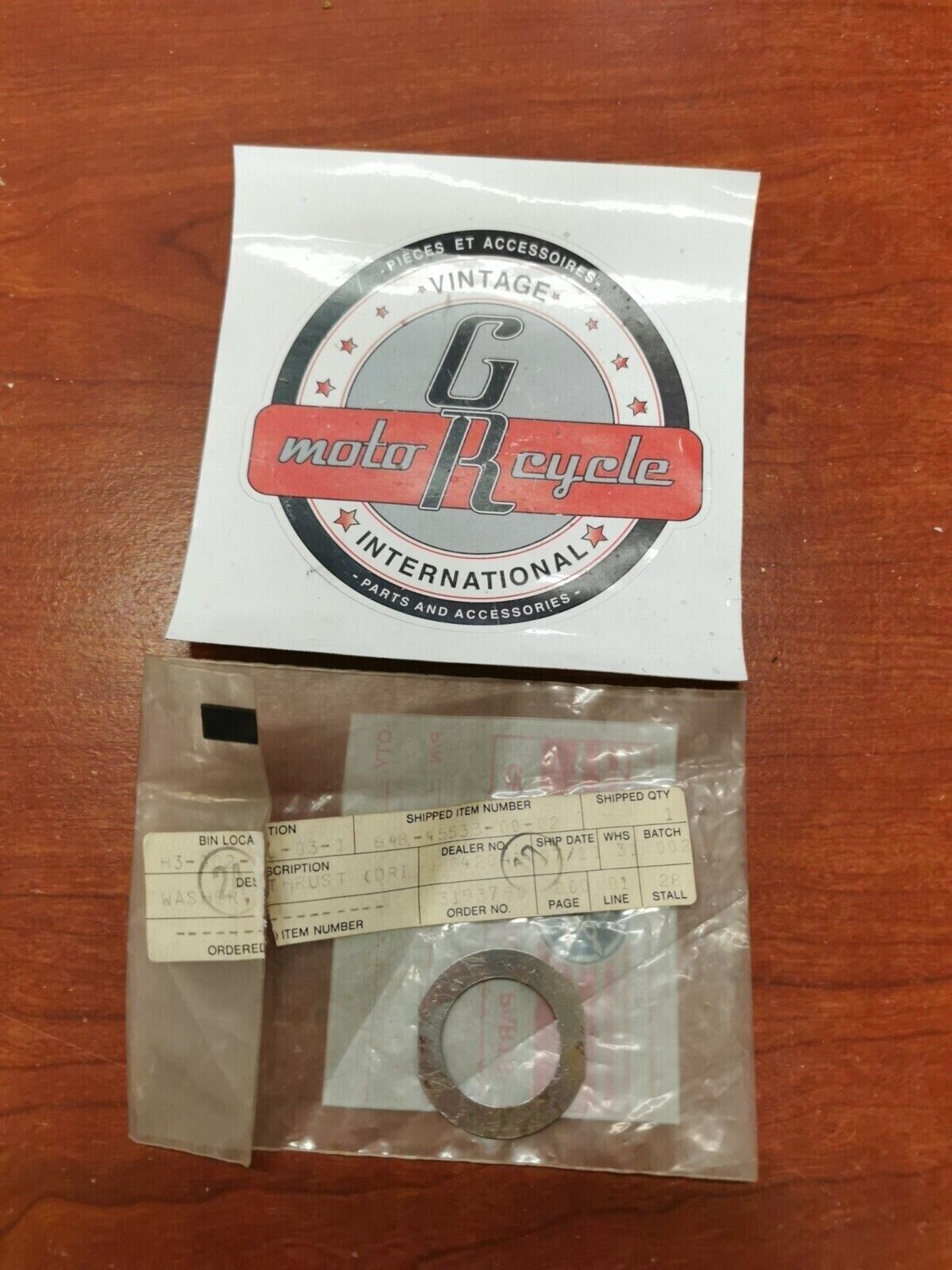 NOS YAMAHA YZ250 TZ350 TZ125 TZ250 MX400 SHIM (90201-22284) 648-45533-00-02 Y72