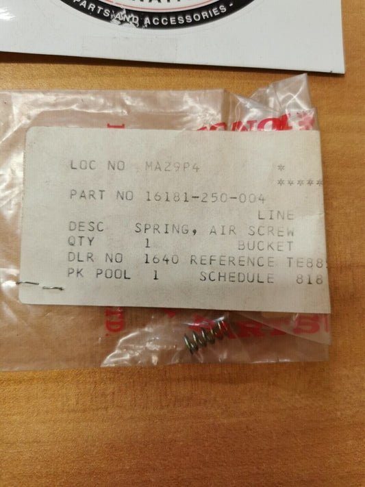 NOS Honda Z50AK3 Z50AK4 C70K1 SPRING, AIR SCREW 16181-250-004 H27