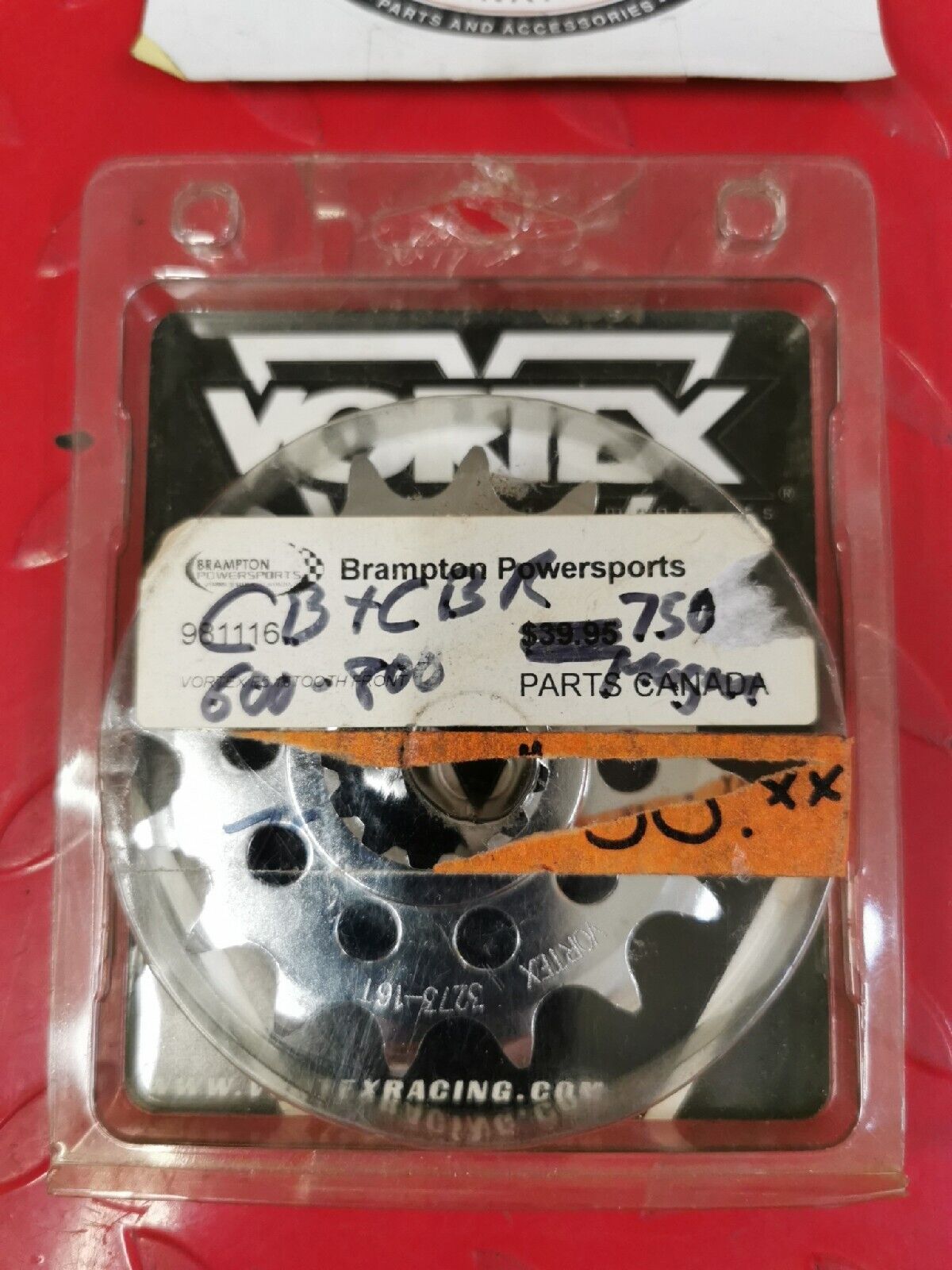 NOS VORTEX HONDA CBR600  Countershaft Sprocket Steel  520  16Tooth 3273-16 J17