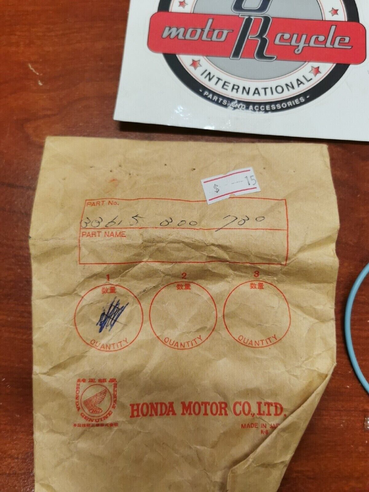 NOS Honda CB750 RIGHT TURN SIGNAL SUB CORD WIRING 33615-300-730 H33
