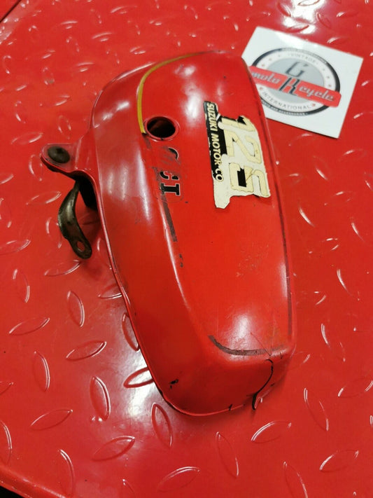 Suzuki TC125 1976 left side cover panel fairing