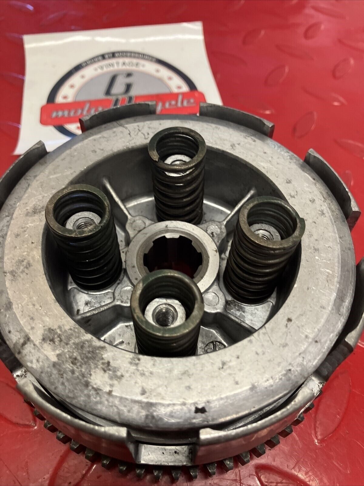 Honda XL200R 1984 clutch basket hub pressure plate 1983 2