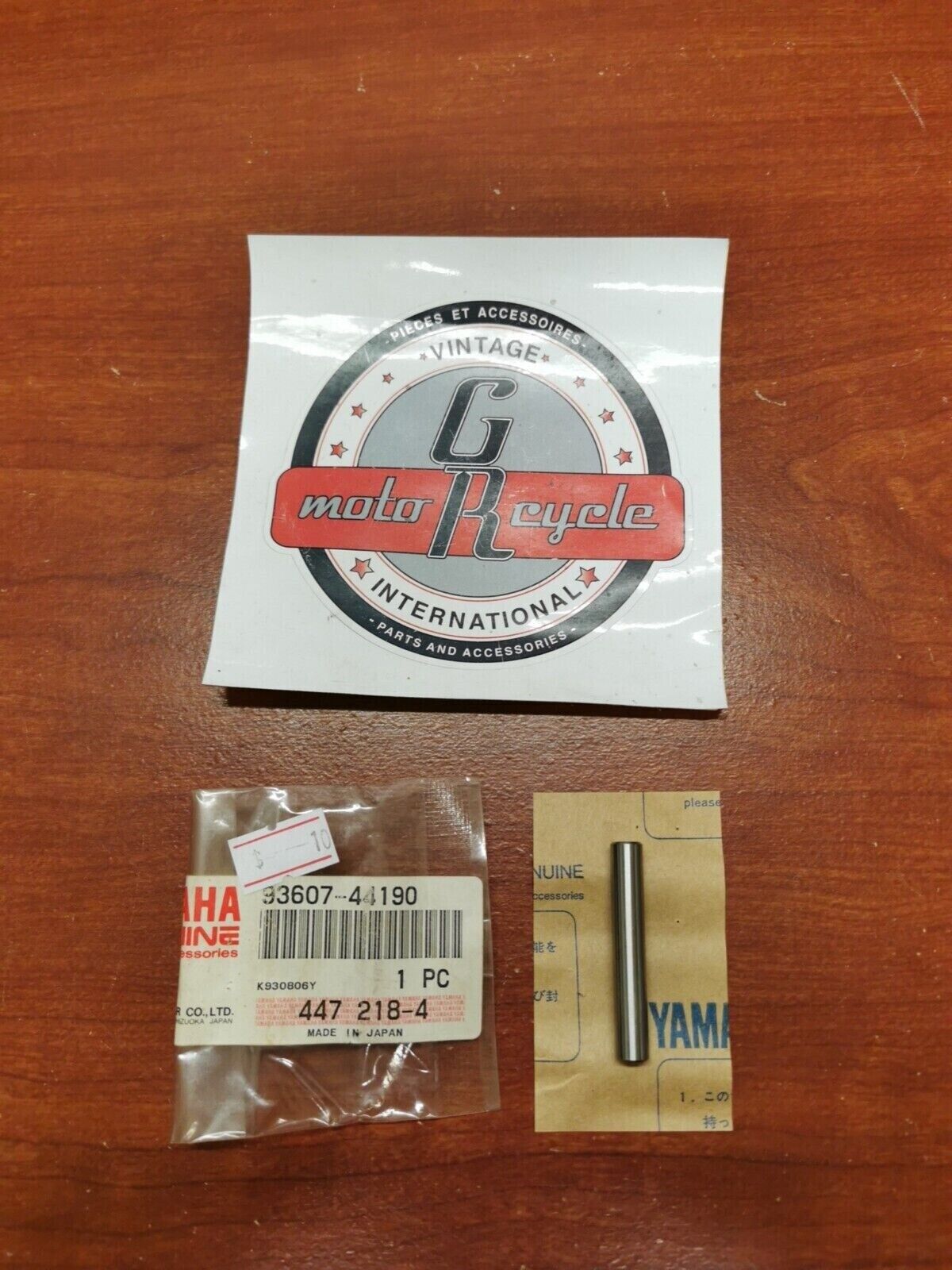 NOS Yamaha BR250 CS340 ET410 YZFR1 YZFR6 DOWEL PIN 93607-44190-00 Y99
