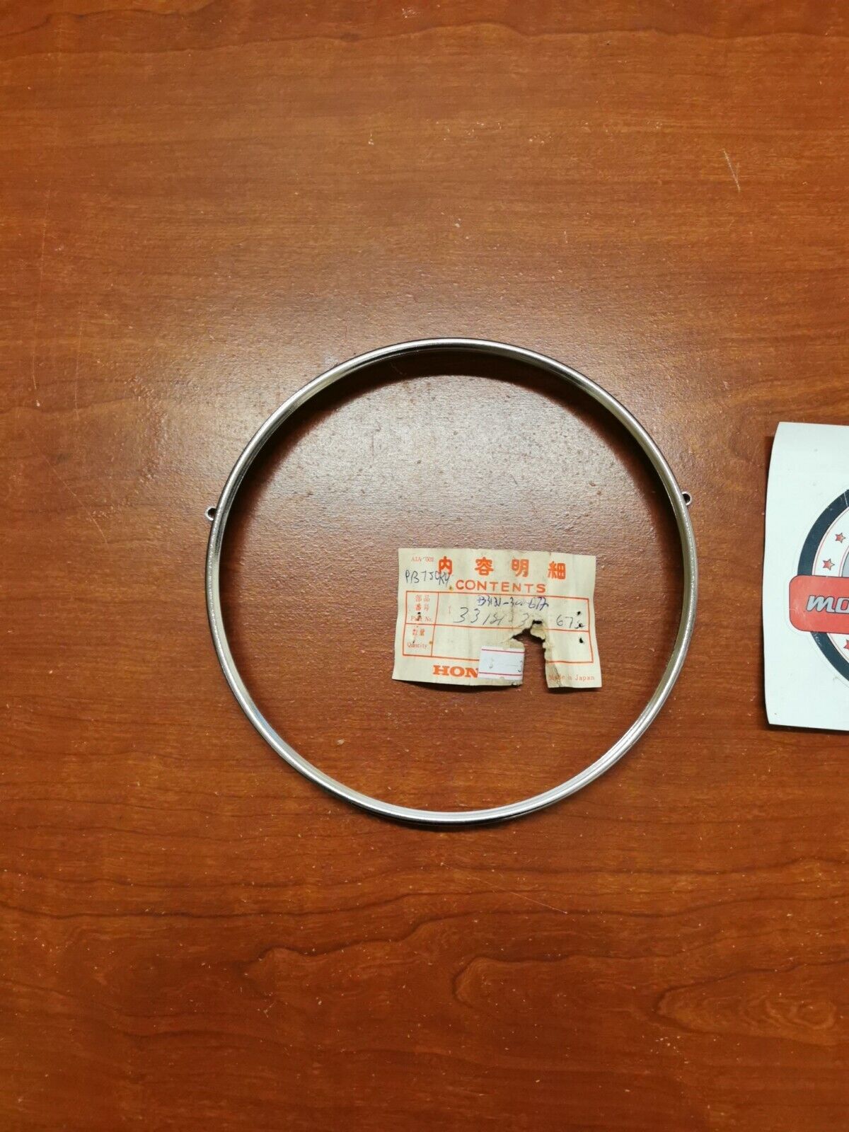 NOS Honda CB450 CB500 CB550 CB750 HEADLIGHT RETAINING RING 33121-300-672 H63