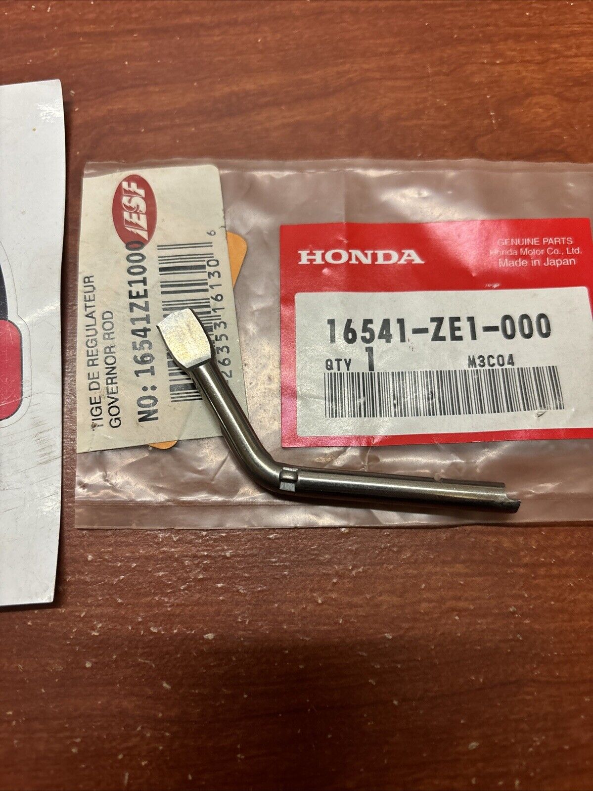NOS Honda GX110 GX120 GX140 GX160 GX200 GOVERNOR ARM SHAFT 16541-ZE1-000 H184