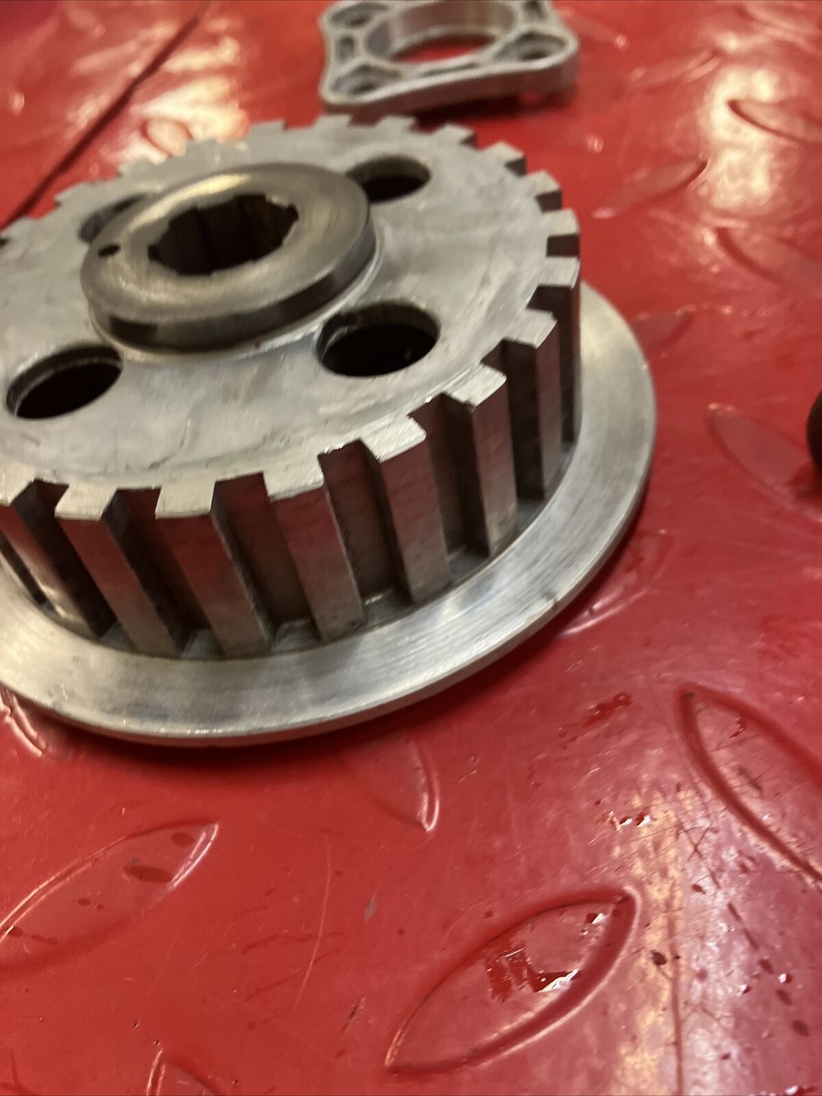 Honda XL100 1977 complete clutch outer center hub basket plate 22100-324-000 2