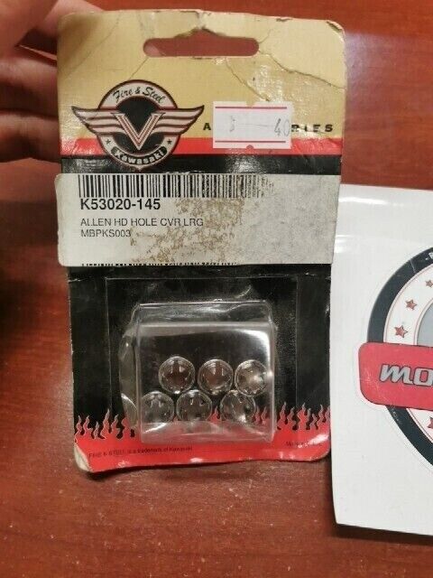 NOS Kawasaki VN1500 VN900 VN750 ALLEN HEAD HOLE COVER LARGE 10MM K53020-145 K38