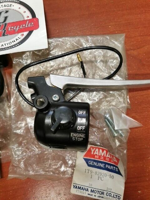 NOS Yamaha LEVER HOLDER 1T9-82910-01-00 & 1T9-82920-50-00 S 1T9-82920-X0-00 Y115