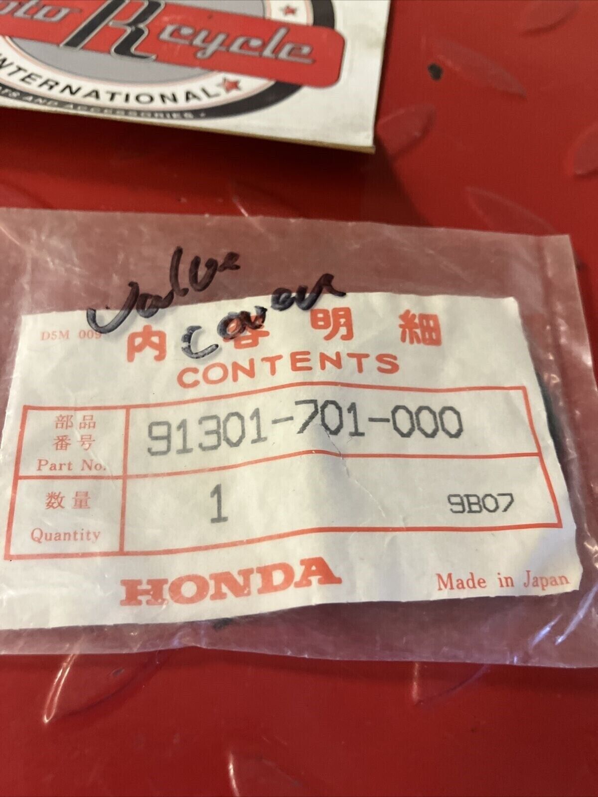 NOS HONDA O-RING (36MM) 91301-701-000 H24