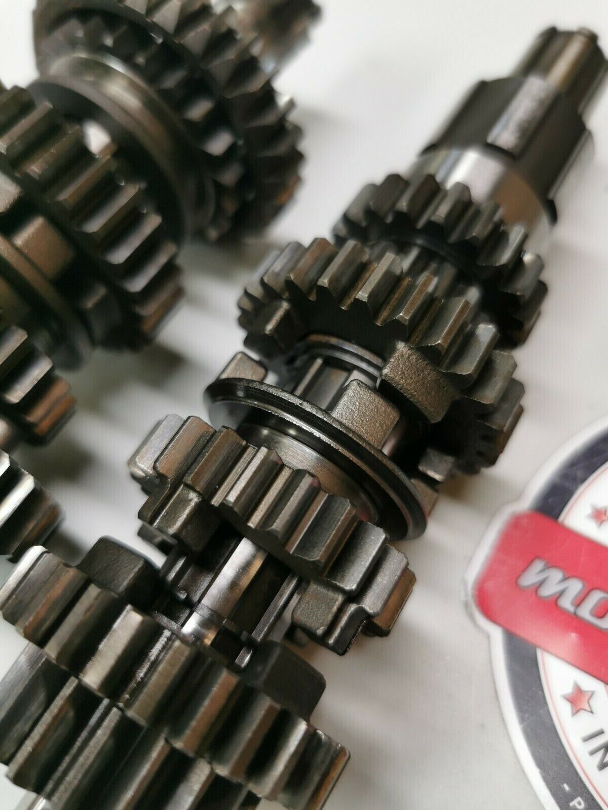 Honda XL100 1977 transmission mainshaft countershaft main counter shaft gear