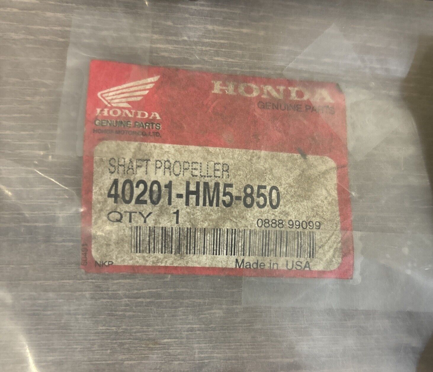 NOS Honda 1986 - 2000 TRX300 TRX300FW PROPELLER SHAFT 40201-HM5-850 H133