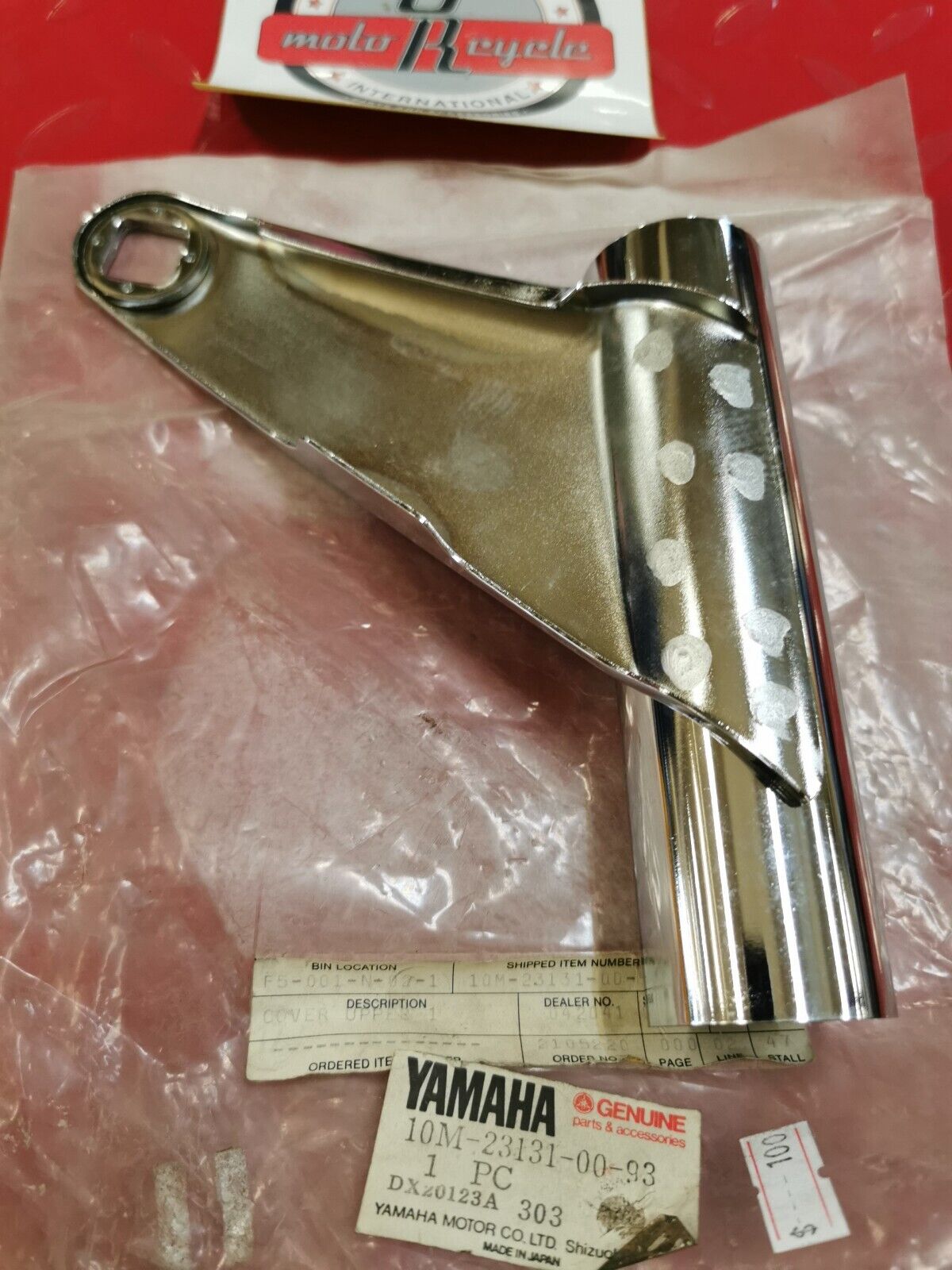 NOS Yamaha XJ1100 1982 COVER UPPER 1 CHROME PLATED 10M-23131-00-93 Y19