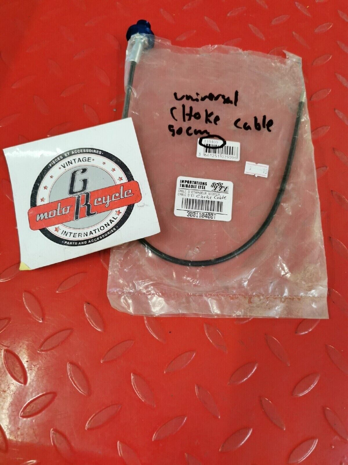 NOS UNIVERSAL CHOKE CABLE 50 CM 110400 J16