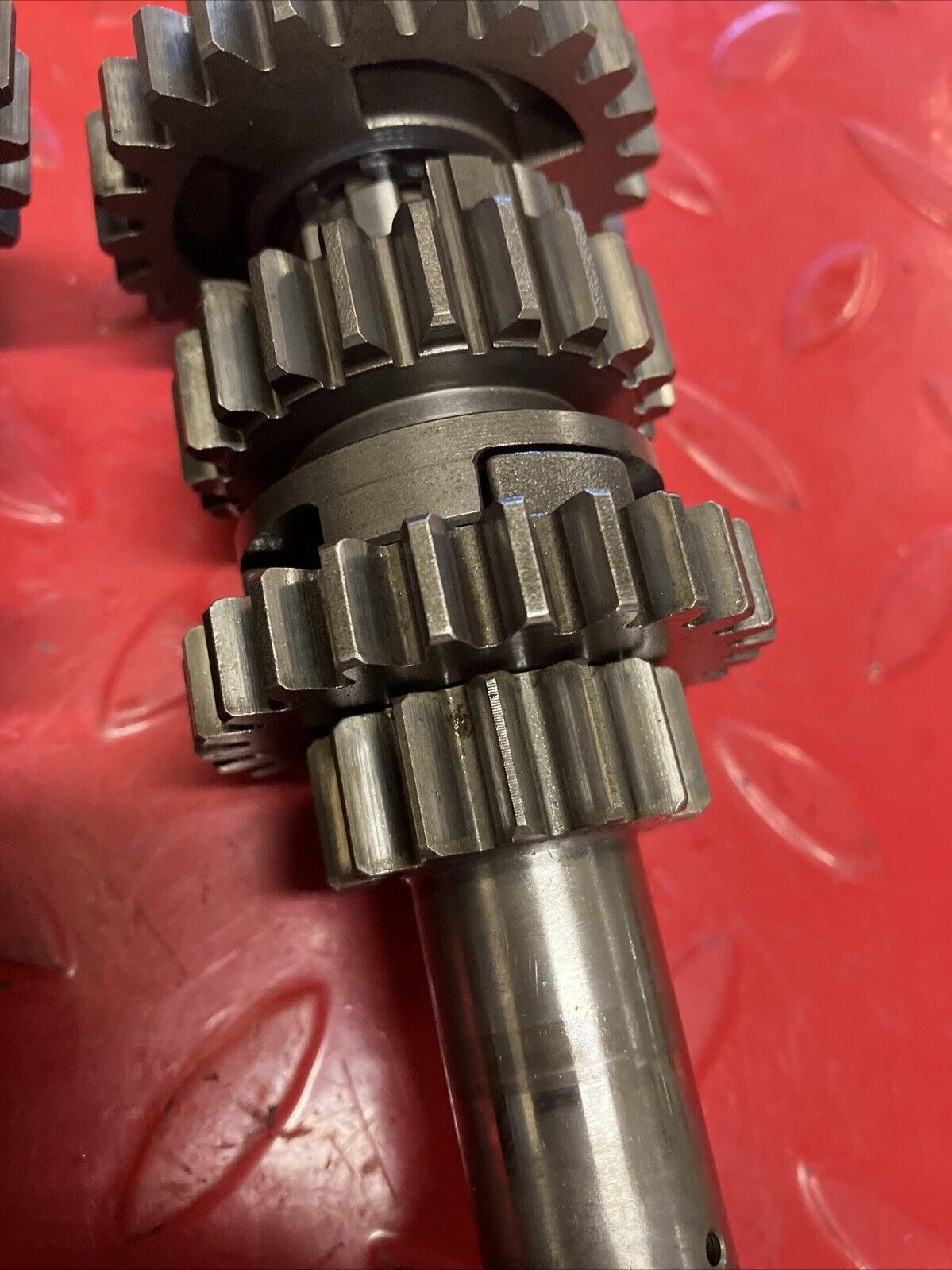 Honda MT125 1975 Transmission mainshaft countershaft gear drum forks 1974 1976