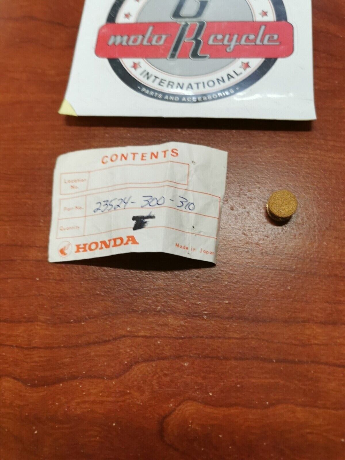 NOS Honda CB750K(K1,K2,K3,K4&K5) ELEMENT, OIL RESERVE 23524-300-310 H32