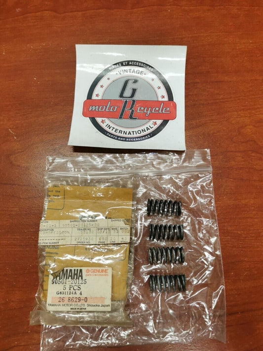 NEW NOS Yamaha RT100 YZ50 MX100 DT100 COMPRESSION SPRING QTY4 90501-20125-00 Y92
