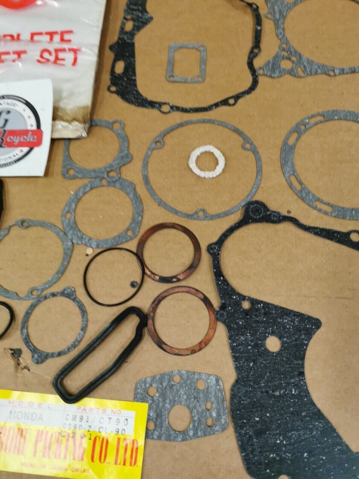 NOS NOBORU HONDA CM91 CT90 CS90 CL90 GASKET KIT INCOMPLETE SET J49