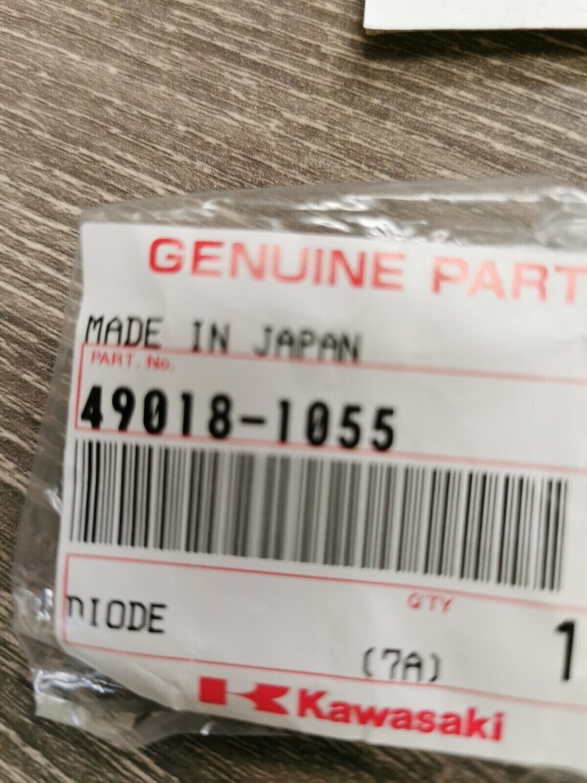 NOS KAWASAKI ZX600 ZX750 1988 - 1993 DIODE 49018-1055 K30