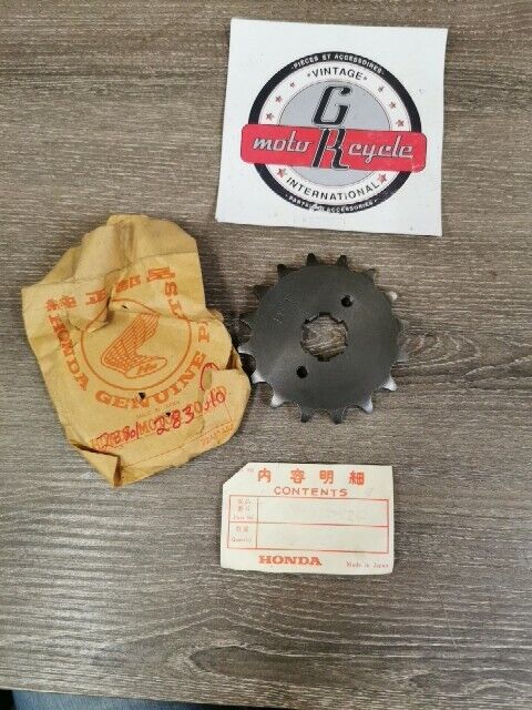 NOS HONDA CB450 CB450K0 CB450P SPROCKET 16t 23801-283-010 SUB 23801-292-000  H76