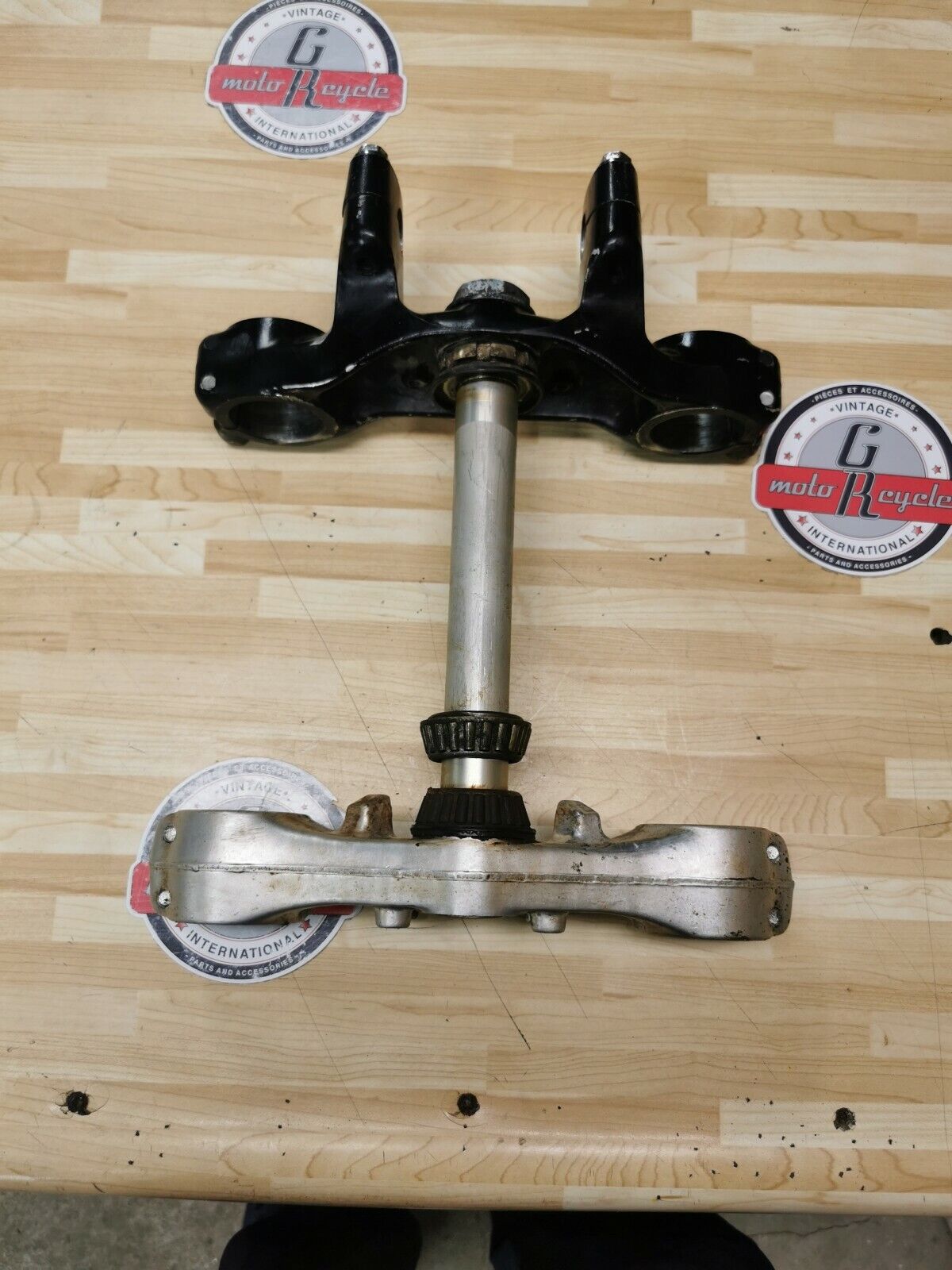 Honda XR350R 1983 steering stem triple clamp tree 1984 53200-KF0-000 2