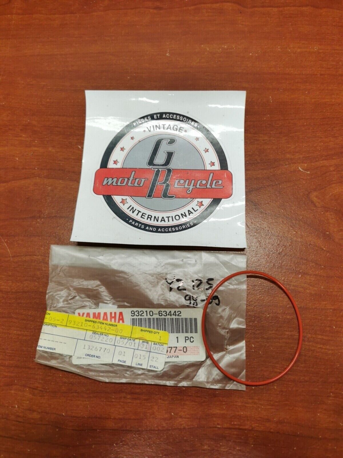 NOS Yamaha YZ125 YXF85 YXE85 YXE10 YXF10 XJ600 FZR600 O-RING 93210-63442-00 Y99