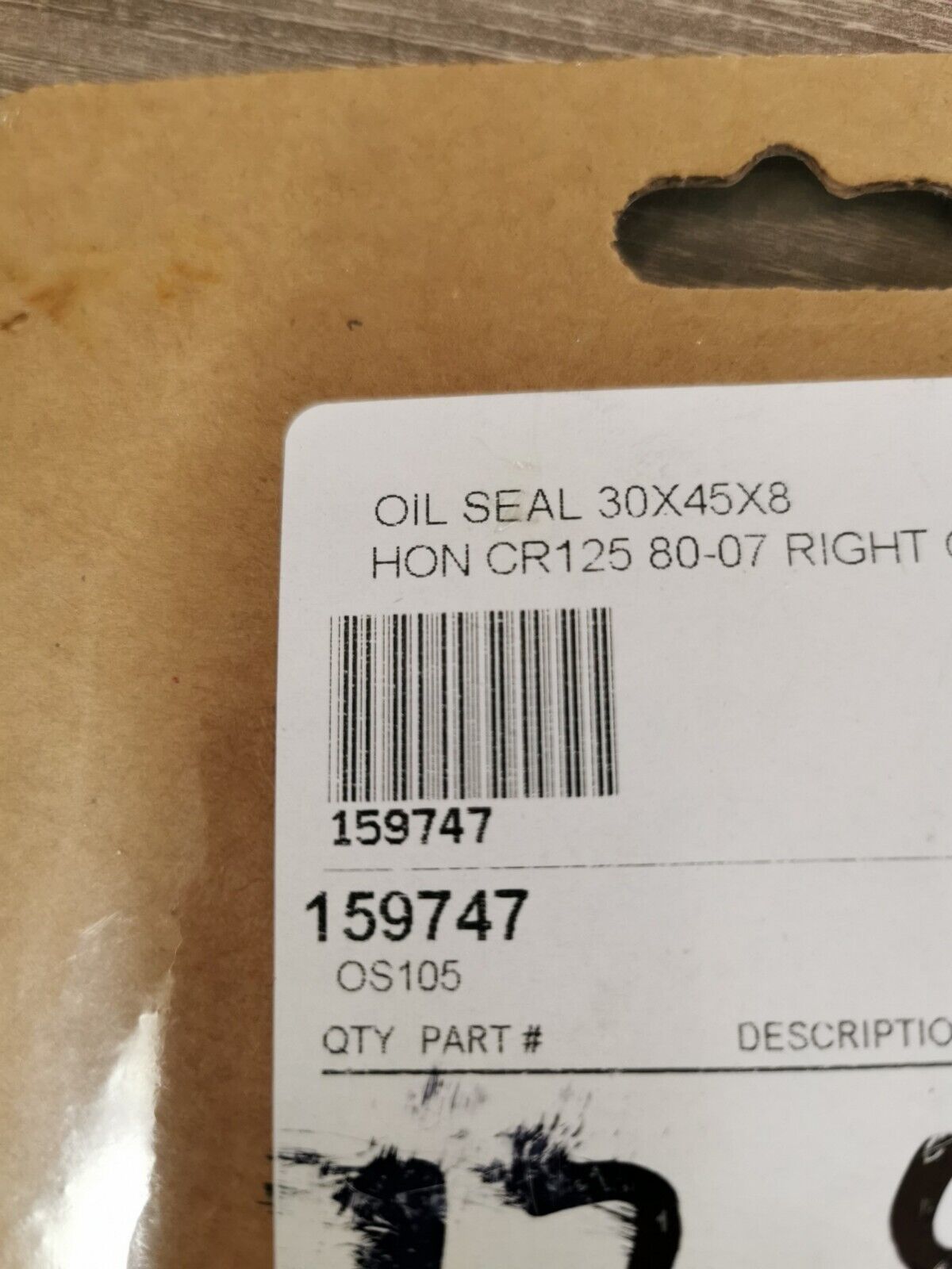 NOS COMETIC HONDA CR125R 1980 - 2007 OIL SEAL 30X45X8 OS105 J45