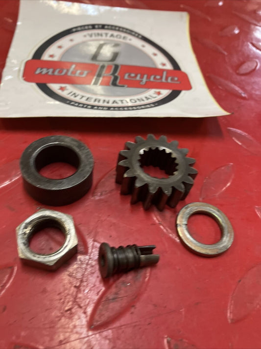 Honda XR80R 1986 primary drive gear nut washer