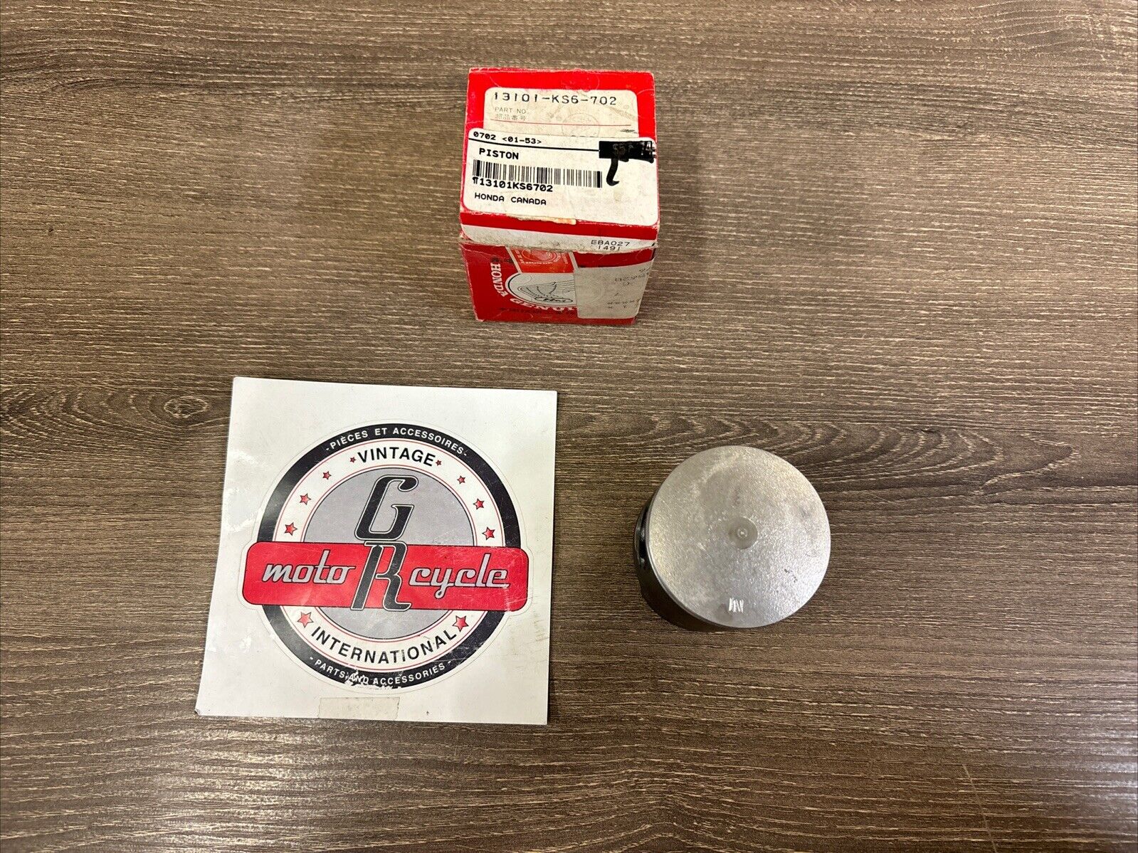 NOS Honda 1987 CR125R PISTON STD 13101-KS6-702 SUB 13101-KS6-701 H136