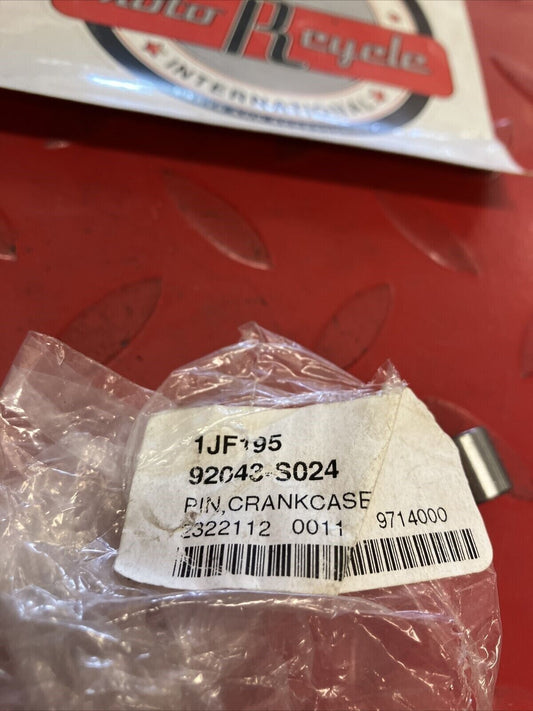 NOS KAWASAKI CRANKCASE DOWELL PIN 92043-S024 K12