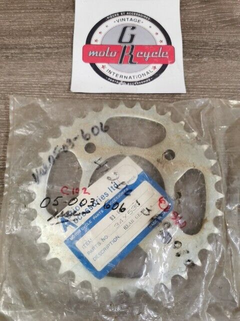 NOS HONDA ACTION ACCESSORIES CB360 C102 SPROCKET DRIVEN 34t 41200-369-010 J61