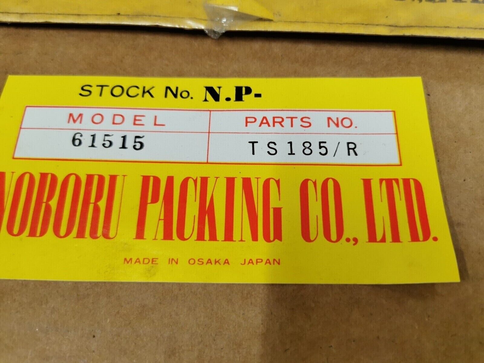 NOS NOBORU SUZUKI TS185R GASKET KIT INCOMPLETE SET 61515 J49