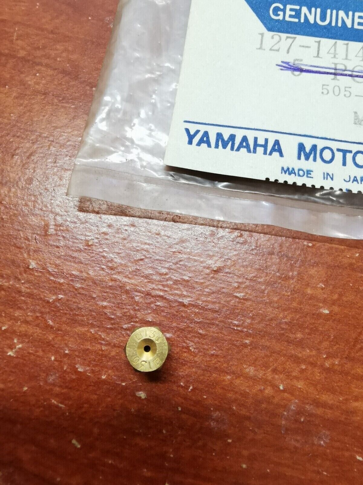 NOS Yamaha FS1 DT80 PW80 MAIN JET #130 127-14143-26-00 Y144