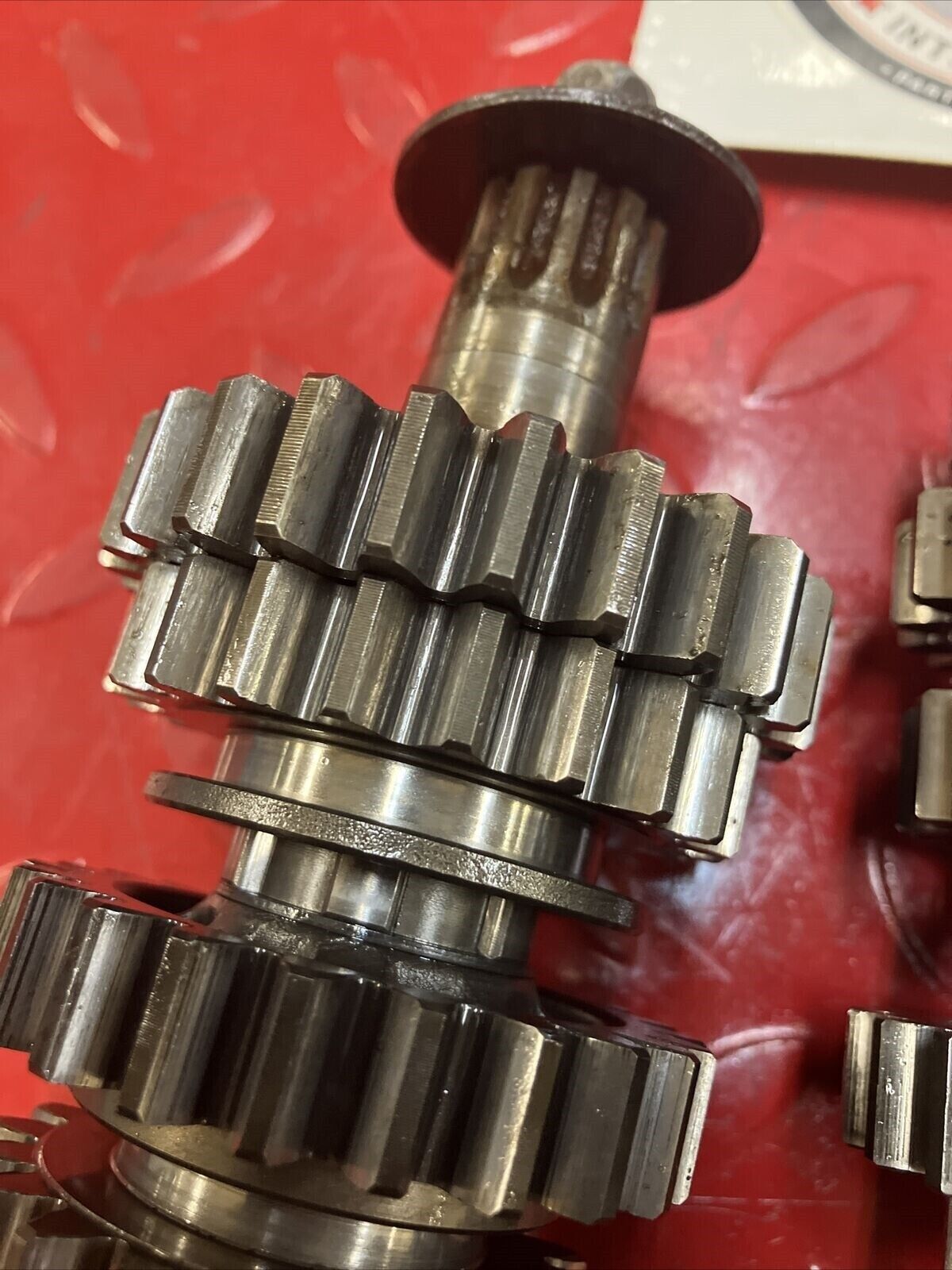 Honda CR250R 1986 transmission mainshaft countershaft main counter shaft gear 3