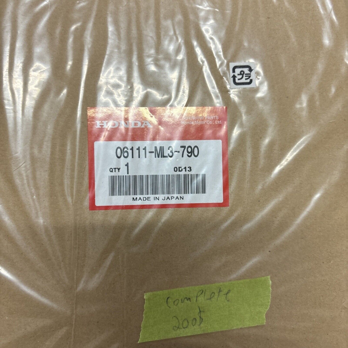 NOS Honda 1992 1993 CR500R GASKET KIT COMPLETE 06111-ML3-790 H147