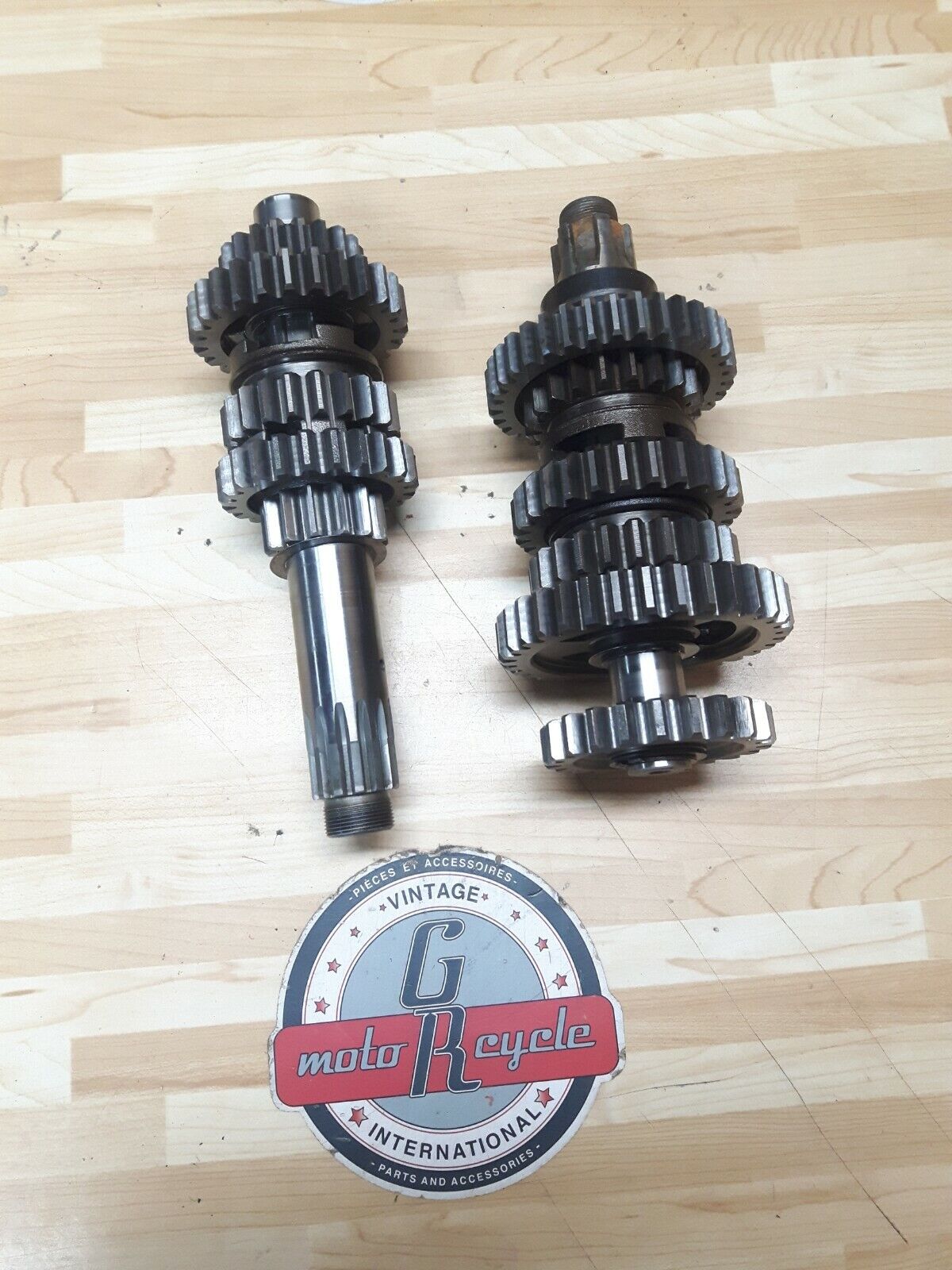 Yamaha DT250 1977 transmission mainshaft countershaft shaft gear DT400 1978