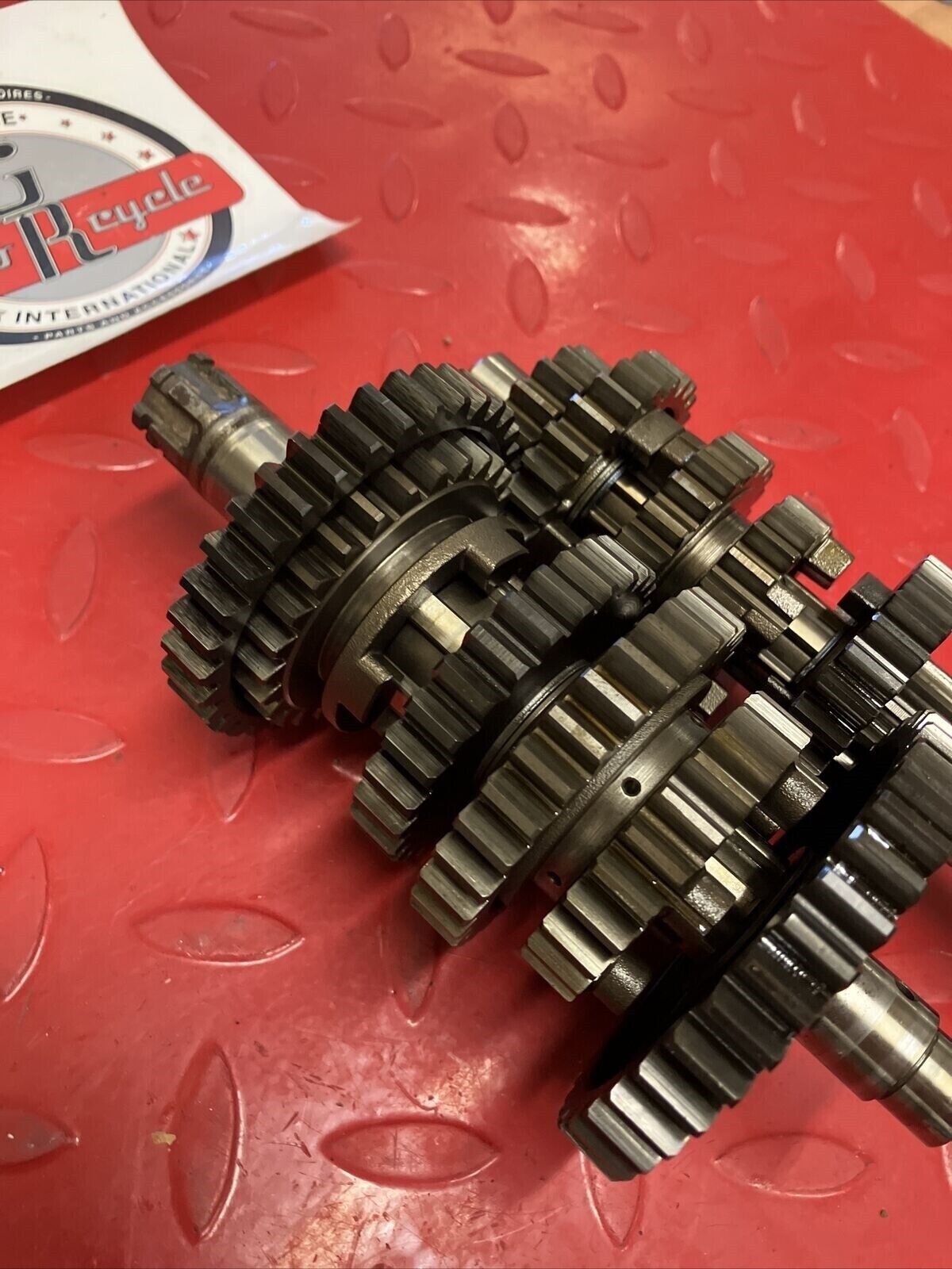 Honda XL350R 1986 transmission mainshaft countershaft main counter shaft gear