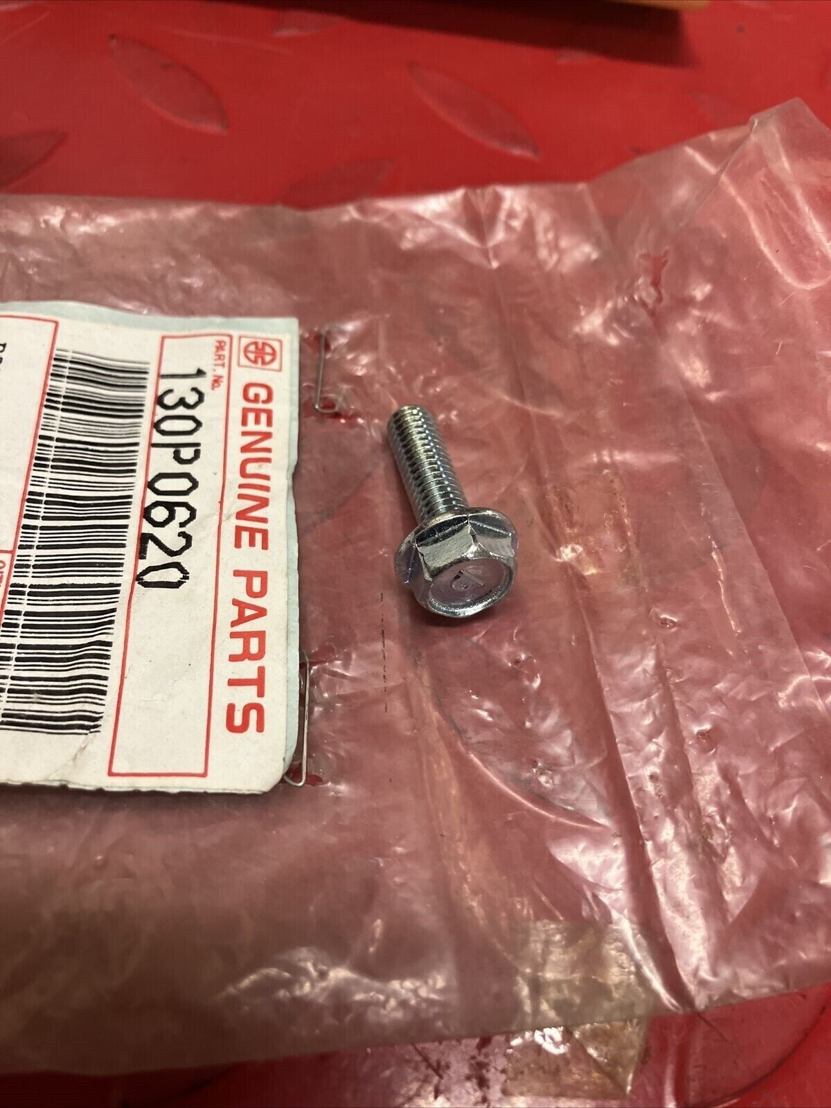 NOS KAWASAKI BOLT FLANGED 6X20 130P0620 K14