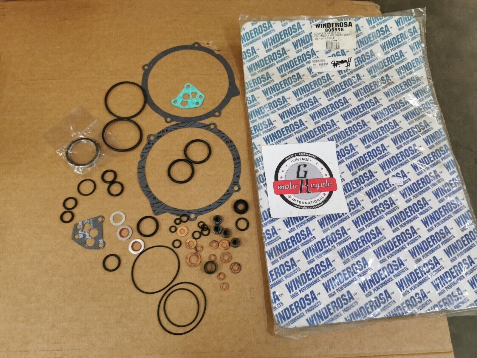 NOS WINDEROSA YAMAHA YFM350 BIG BEAR INCOMPLETE GASKET KIT SET 808898 J48