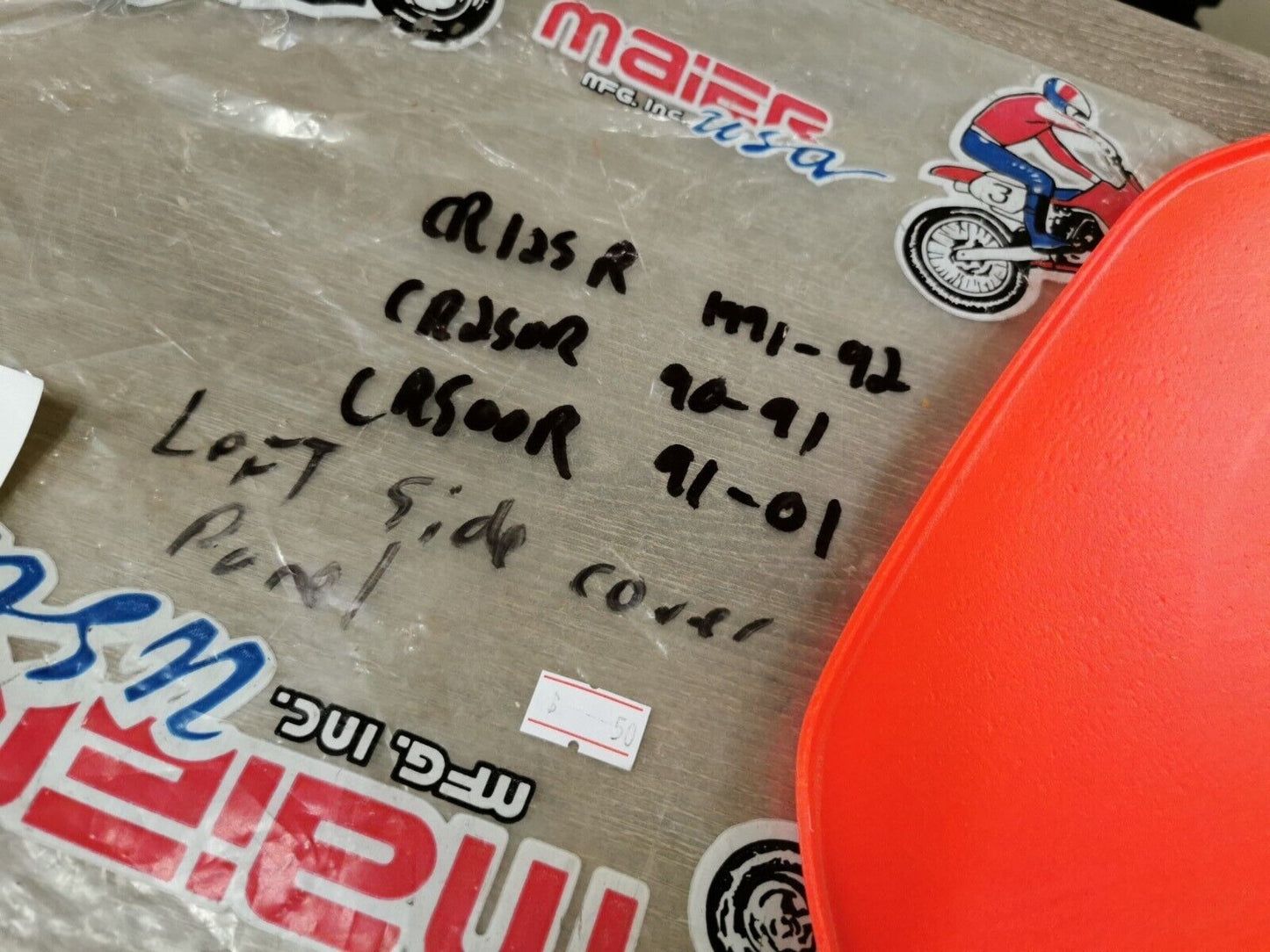 NOS Maier CR125R CR250R CR500R 1990 - 1992 LEFT SIDE COVER PANEL   J44
