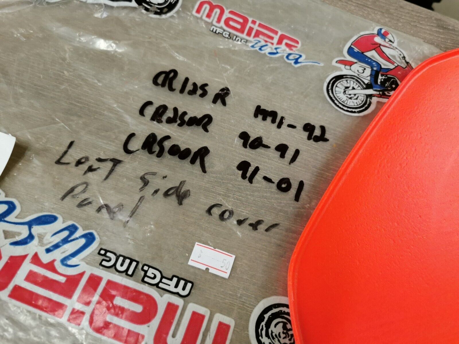 NOS Maier CR125R CR250R CR500R 1990 - 1992 LEFT SIDE COVER PANEL   J44