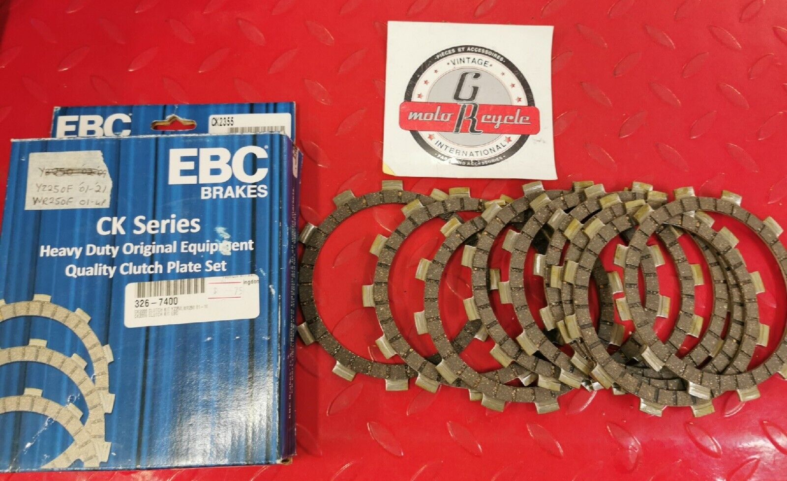 NOS EBC YZ250 2001 - 2021 CK Series Clutch Plate Set QTY 9  CK2355  J12