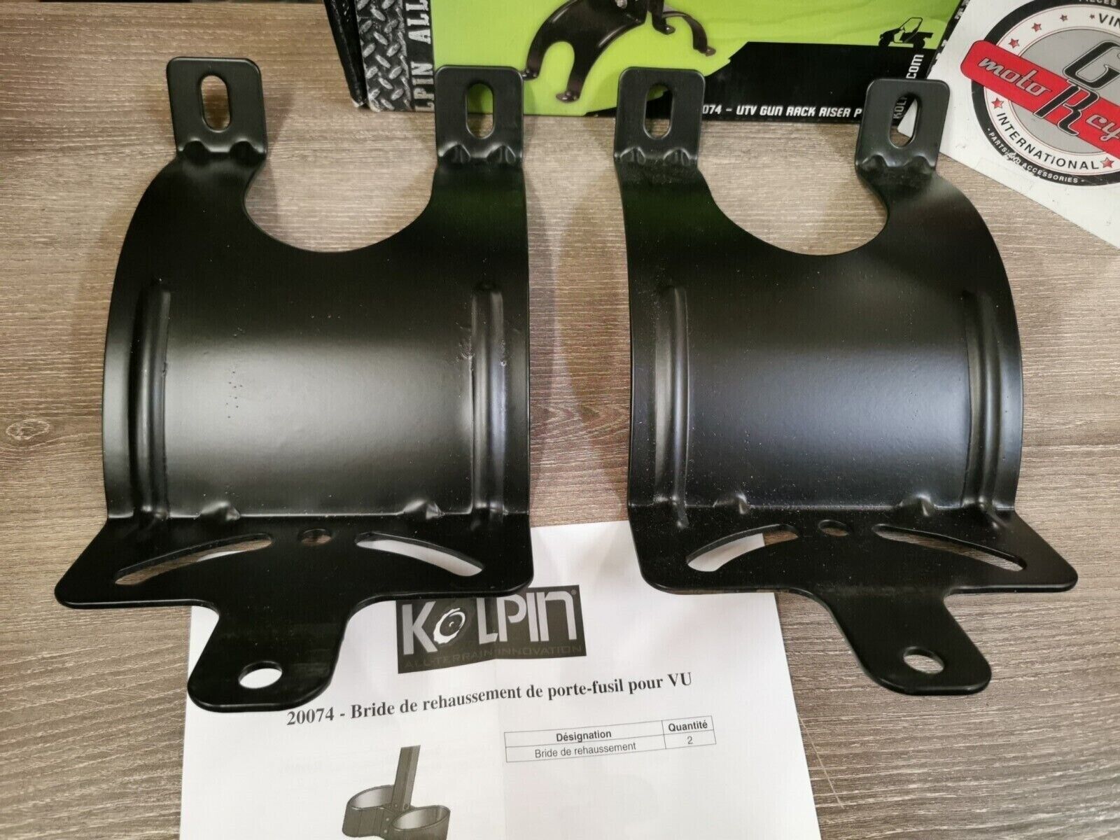 NOS KOLPIN YAMAHA RHINO 2004 - 2007 POLARIS UTV Gun Rack Adaptor Mount 20074 J38