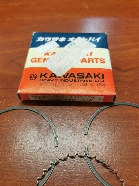 NOS Kawasaki ZX750 GPX750R ZXR750 PISTON RING SET (STD) 13008-1083 K38