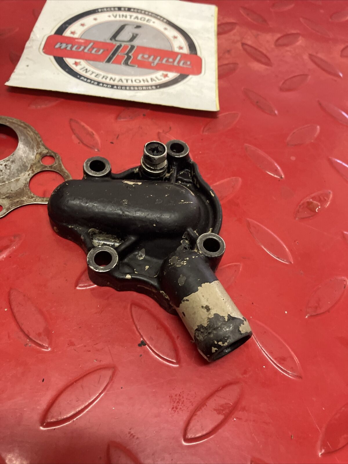 Honda CR125R 1987 waterpump water pump cover separator plate 1987 - 1994