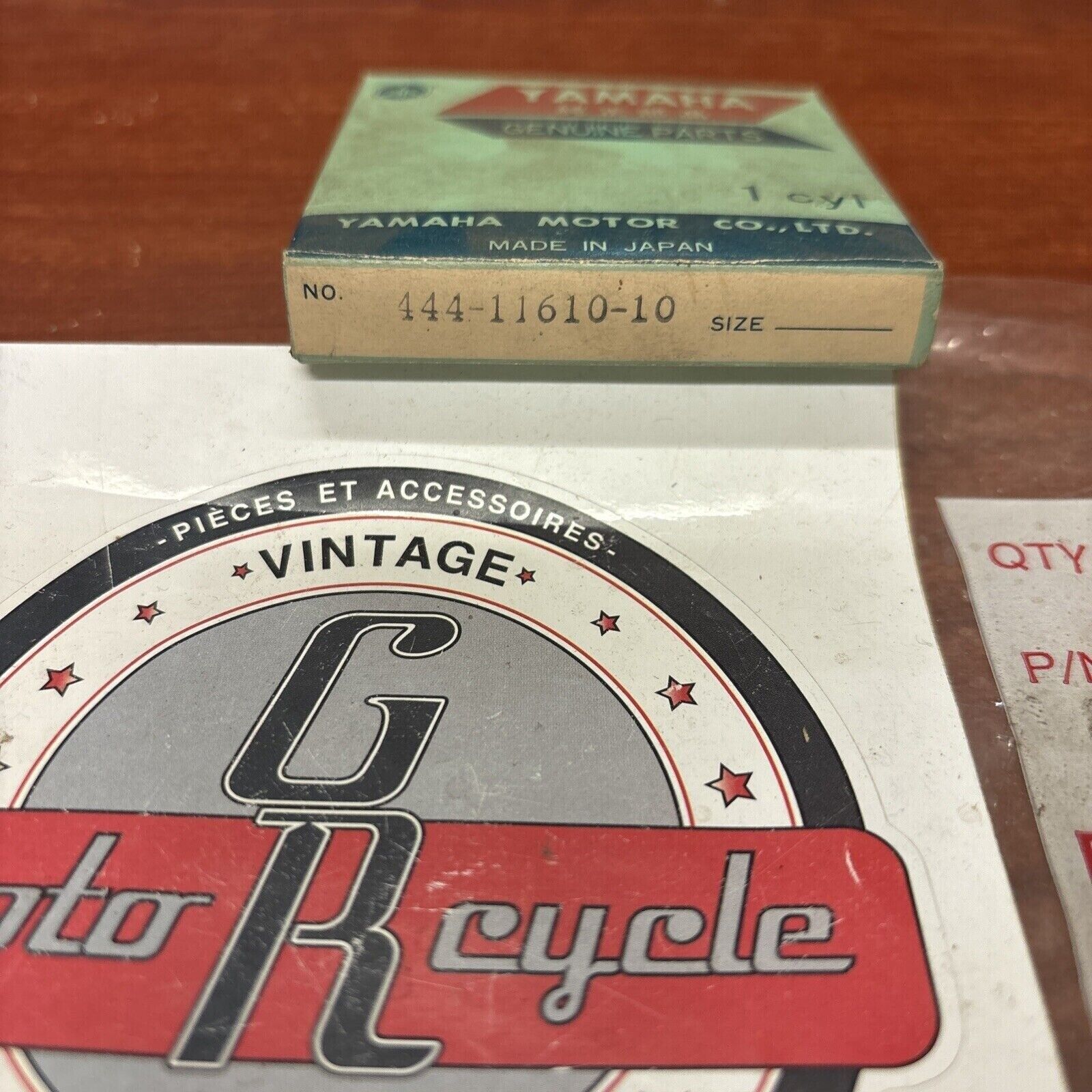 NOS Yamaha DT125 TY125 PISTON RING 0.25 444-11610-10-00 Y174