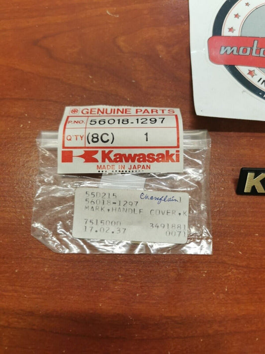 NOS Kawasaki KZ550 KZ750 KZ1100 HANDLE COVER MARK 56018-1297 K35